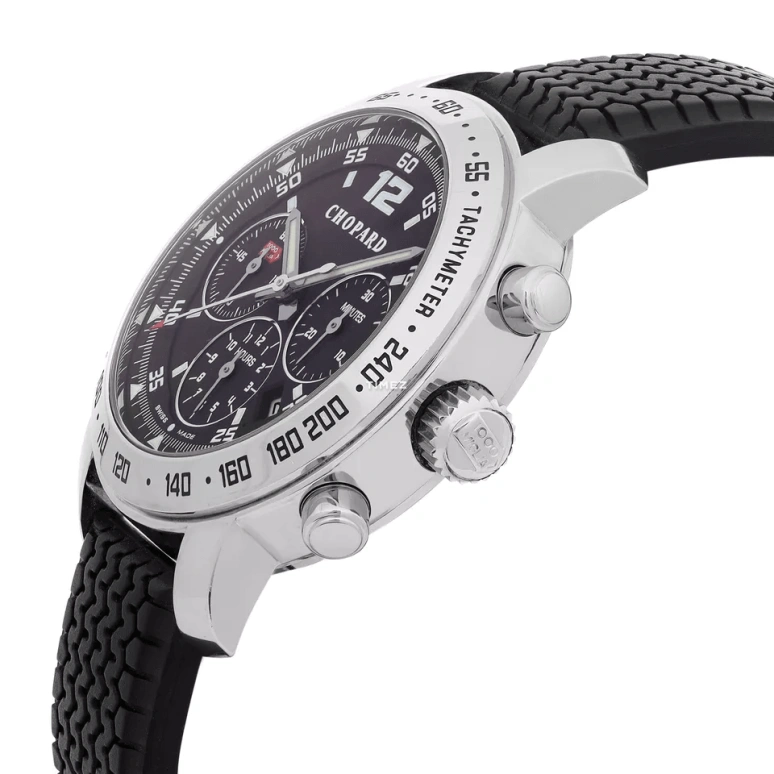 萧邦,Mille Miglia 36毫米,36毫米,不锈钢,黑色,自动上弦,计时,日历,16,16/8933
