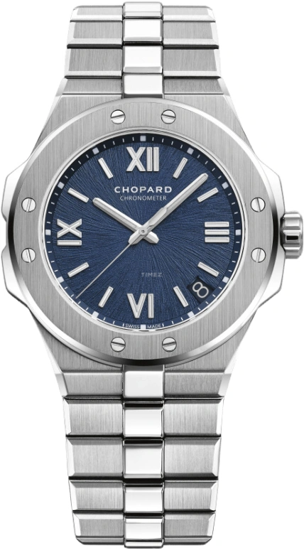 Chopard,Alpine Eagle 41mm,41mm,Stainless Steel,Blue,Automatic,Date,60hours,298600,298600-3001