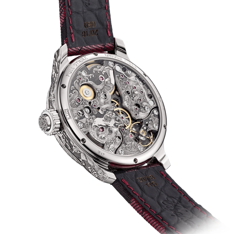 萧邦,L.U.C 43毫米,43毫米,白金,银色,手动上弦,三问报时,60小时,161947,161947-1006