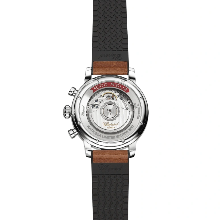 萧邦,Mille Miglia 42毫米,42毫米,精钢,白色,米色,自动上弦,计时,日历,168589,168589-3033