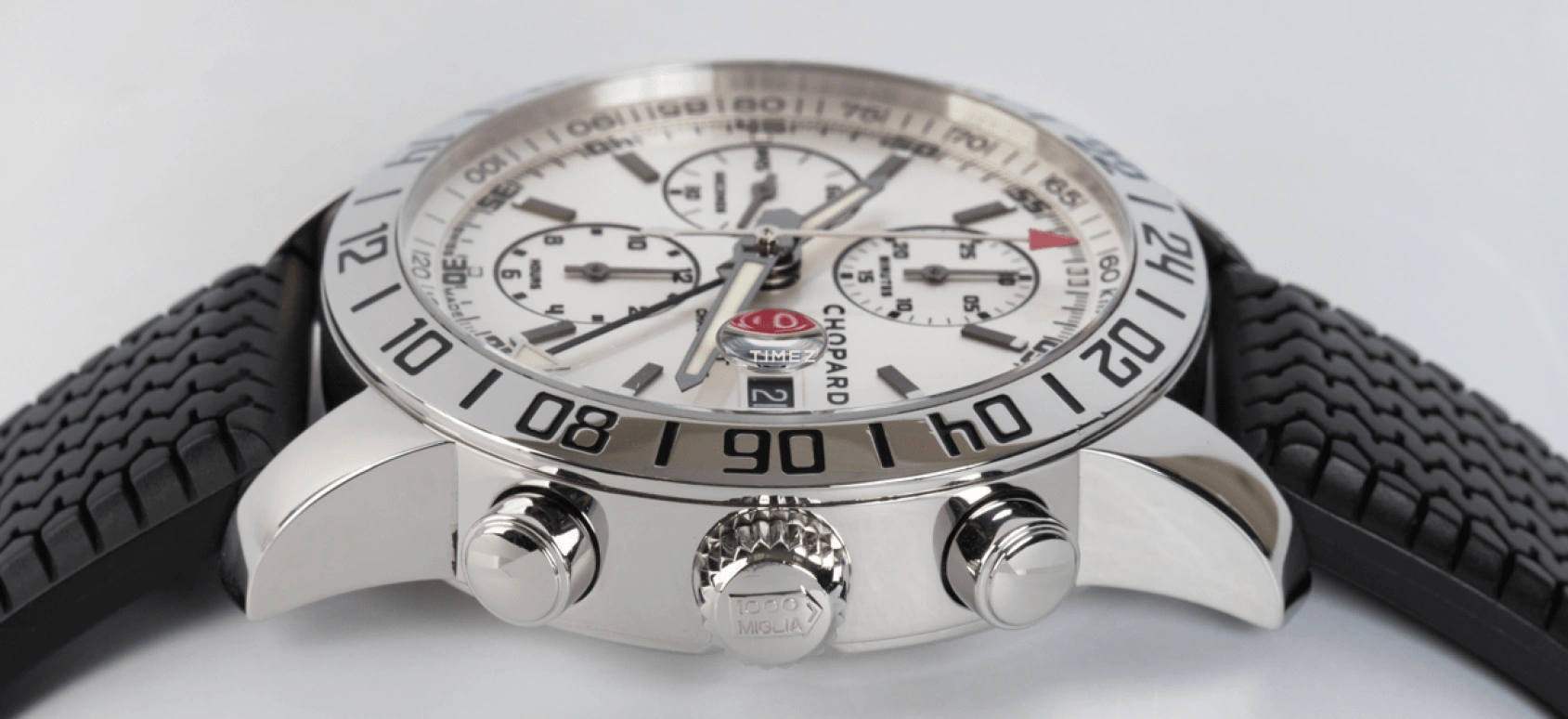 萧邦,Mille Miglia 42.20毫米,42.20毫米,不锈钢,白色,自动上弦,计时,日历,16,16/8992/3