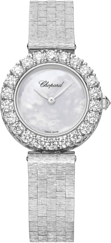 萧邦,L'HEURE DU DIAMANT 26毫米,26毫米,白金,银色,手动上弦,蓝宝石,圆形,10A178,10A178-1301