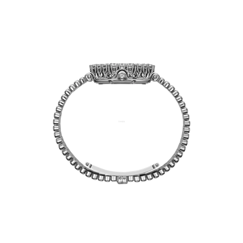 萧邦,L'HEURE DU DIAMANT 32毫米,32毫米,白金,白色,自动上弦,八角形,银色,10A097,10A097-1404