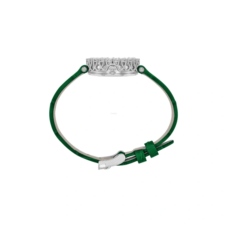 萧邦,L'HEURE DU DIAMANT 26毫米,26毫米,白金,绿色,手动上弦,45小时,自制机芯,13A178,13A178-1310