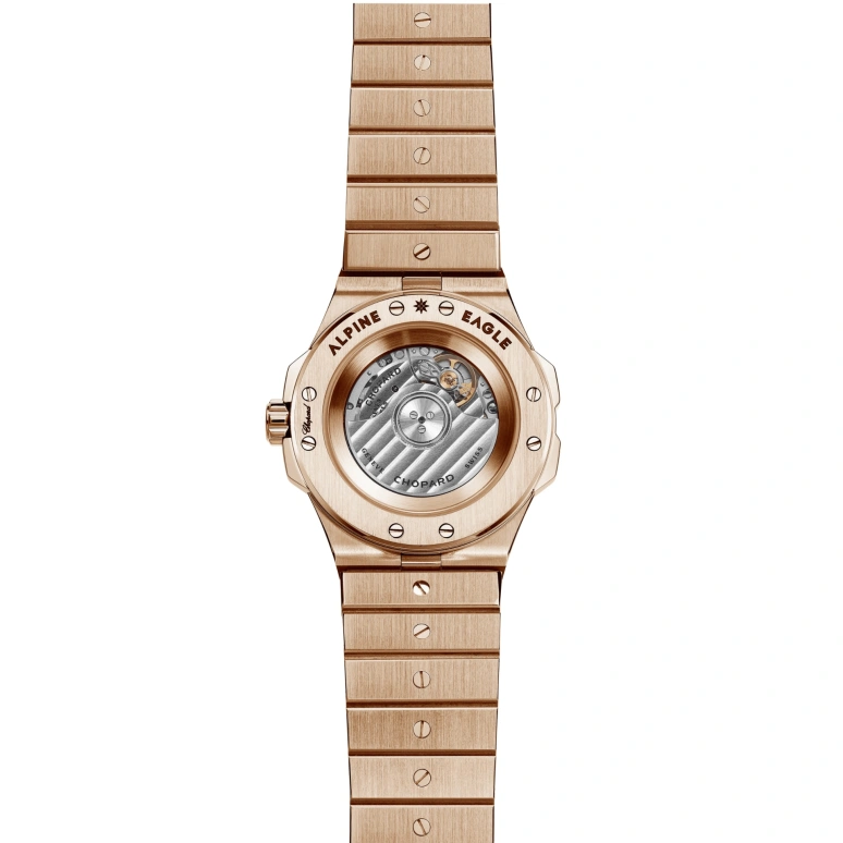 Chopard,Alpine Eagle 36mm,36mm,Rose Gold,Grey,Automatic,Date,60hours,295370,295370-5001