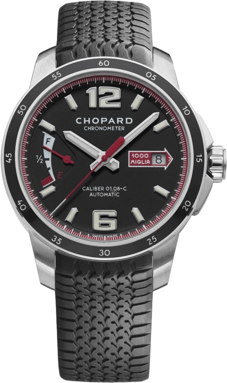 Chopard,Mille Miglia 43mm,43mm,Stainless Steel,Black,Automatic,Day,Power Reserve Indicator,168566,168566-3001