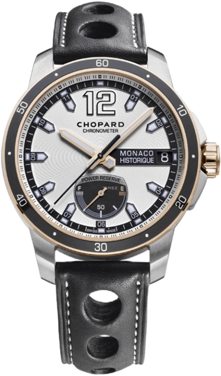 Chopard,Classic Racing 44.50mm,44.50mm,Titanium,Rose Gold,Stainless Steel,Grey,Automatic,Chronograph,Date,Power Reserve Indicator,168569,168569-9001