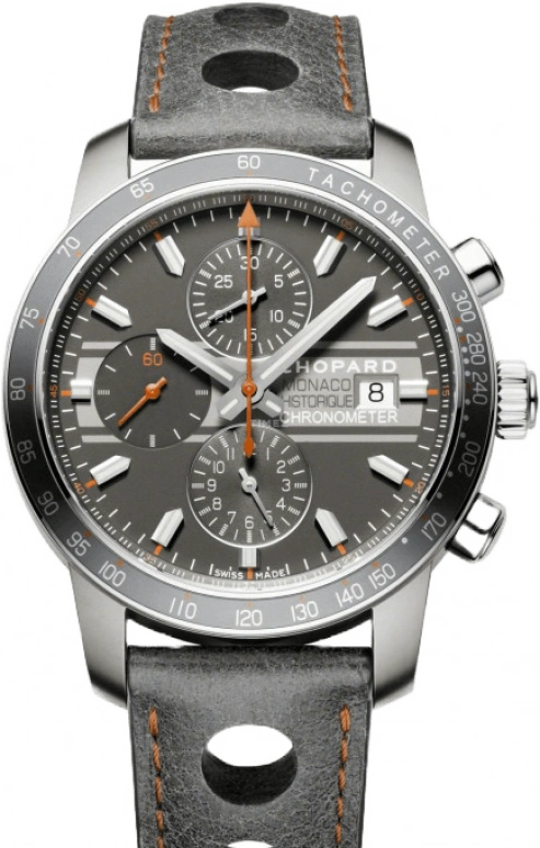 Chopard,Classic Racing 42.40mm,42.40mm,Titanium,Rose Gold,Stainless Steel,Grey,Automatic,Chronograph,Date,Day,168992,168992-3032