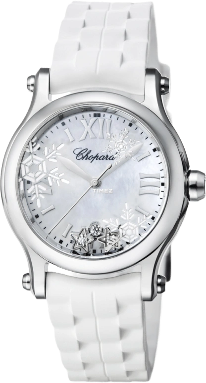 Chopard,Happy Diamonds ,Stainless Steel,Blue,Quartz,Round,Silver,278590,278590-3005