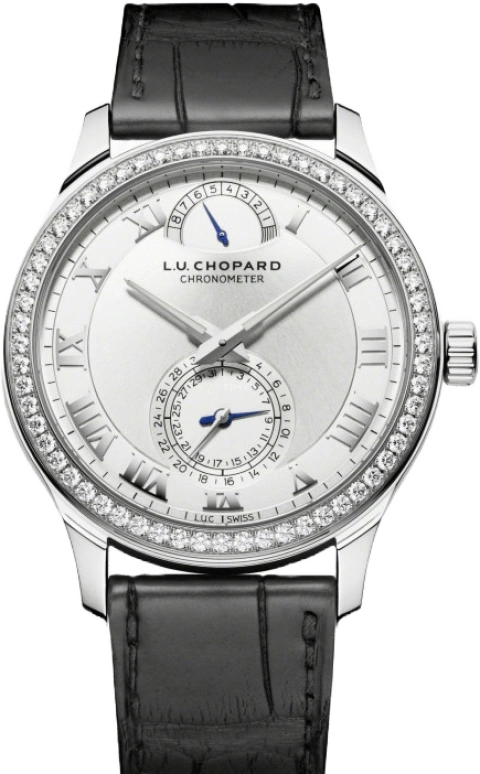 Chopard,L.U.C 43mm,43mm,White Gold,Silver,Handwound,Date,Power Reserve Indicator,171926,171926-1001