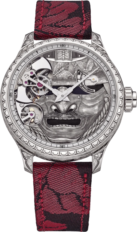 萧邦,L.U.C 43毫米,43毫米,白金,银色,手动上弦,三问报时,60小时,161947,161947-1006