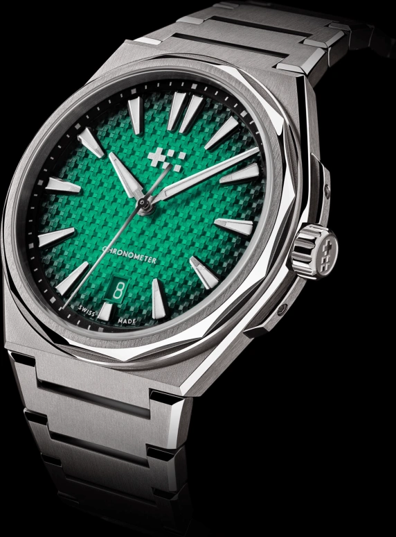 Christopher Ward,The Twelve 40mm,40mm,Titanium,Green,Automatic,Day,38hours,C12,C12-40ADC1-T00V0-B0