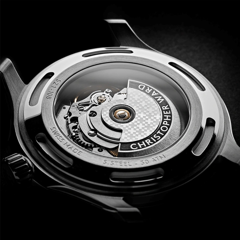 克里斯托弗沃德,C60 42毫米,42毫米,精钢,陶瓷,白色,自动上弦,日历,38小时,C60,C60-42ADA31S0KW1-RO2