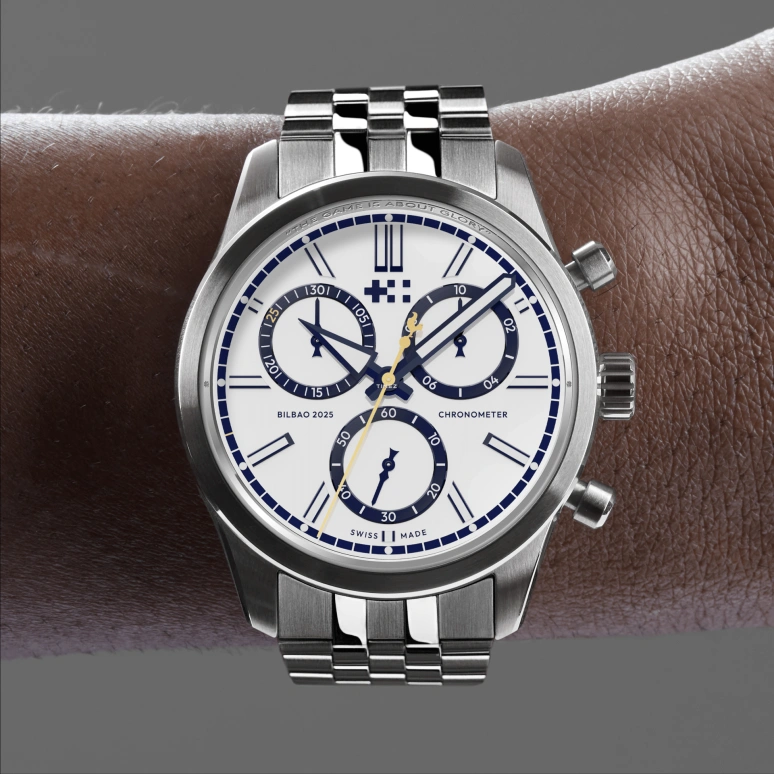 克里斯托弗沃德,C63 39毫米,39毫米,精钢,白色,石英,计时,蓝宝石,C63,C63-39QCC3-THFC-B1R