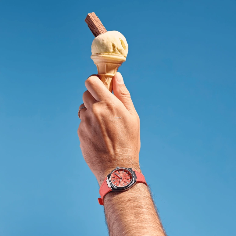 克里斯托弗沃德,Ice Cream Twelve 38毫米,38毫米,不锈钢,橙红色,自动上弦,日历,38小时,C12,C12-38ADA1-S00R0-BRR