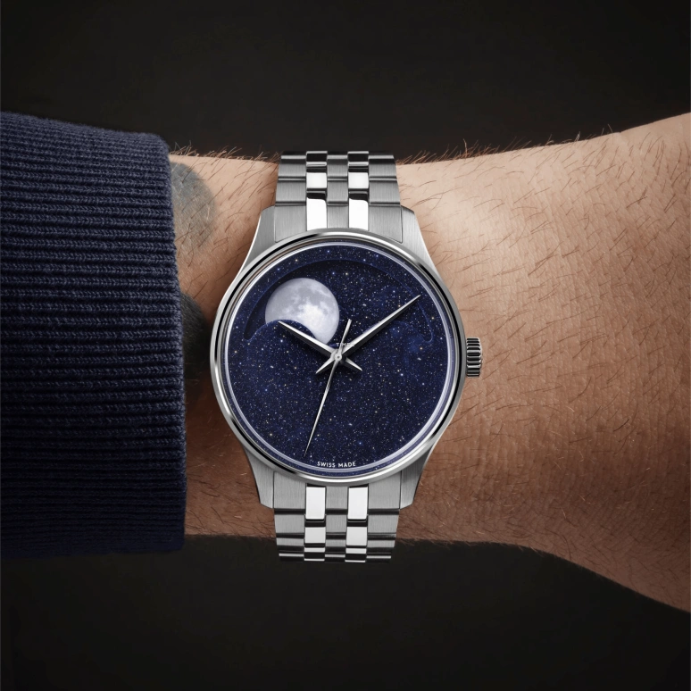 Christopher Ward,C1 40.50mm,40.50mm,Stainless Steel,Blue,Automatic,Moonphase,38hours,C01,C01-40AMP2-S00B0-B1