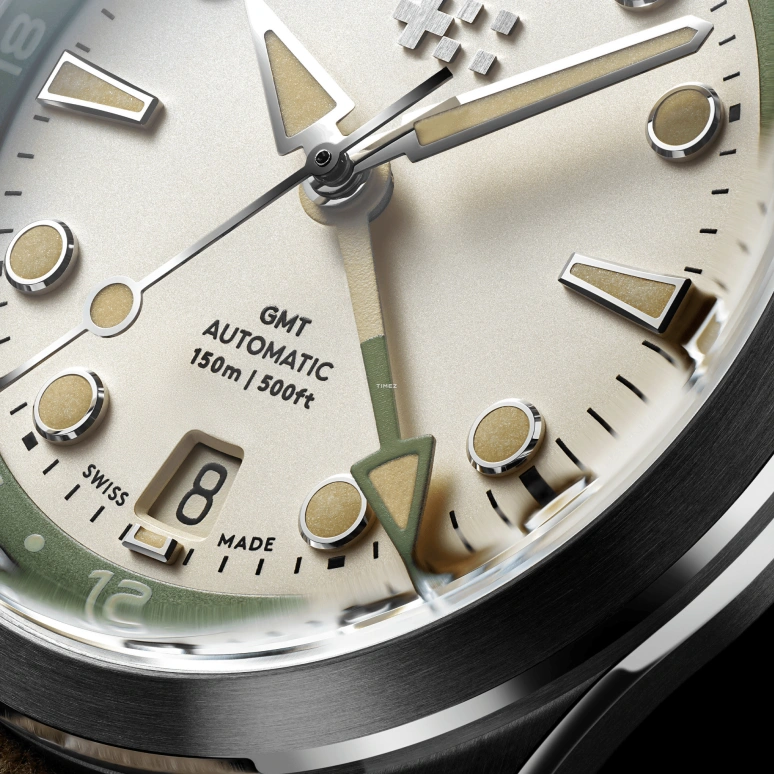 克里斯托弗沃德,C65 38毫米,38毫米,精钢,白色,自动上弦,日历,两地时,C65,C65-38AGM3-S00E1-WC