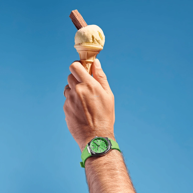 克里斯托弗沃德,Ice Cream Twelve 38毫米,38毫米,不锈钢,绿色,自动上弦,日历,38小时,C12,C12-38ADA1-S00V1-BRV