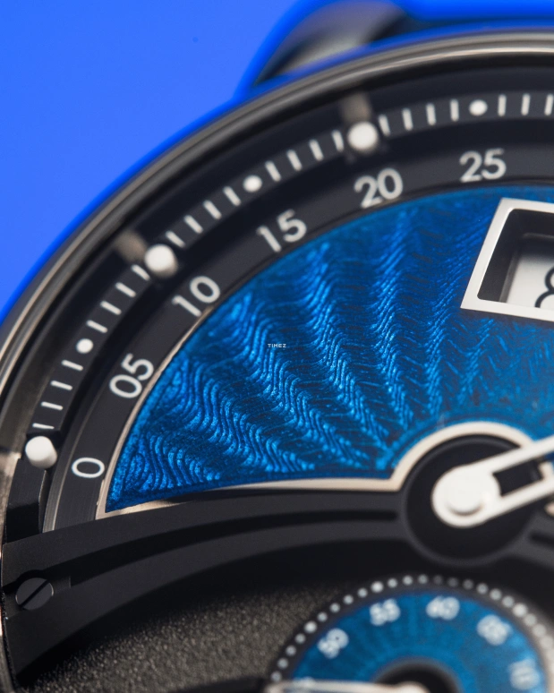Chronoswiss,Delphis 42mm,42mm,Titanium,Blue,Black,Automatic,Jumping Minutes,Jumping Hours,Retrograde,CH,CH-1423T.1E-BKHB