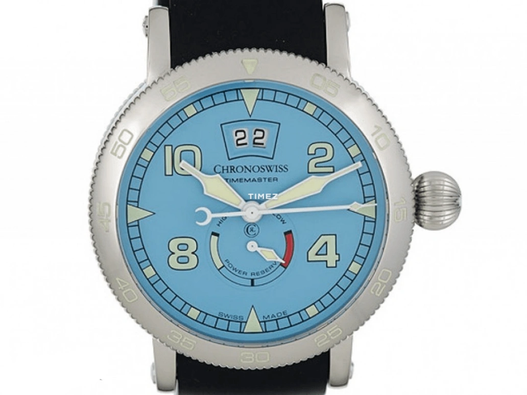 瑞宝,Timemaster 44毫米,44毫米,精钢,蓝色,自动上弦,日历,动力储存指示,CH,CH-3563.1