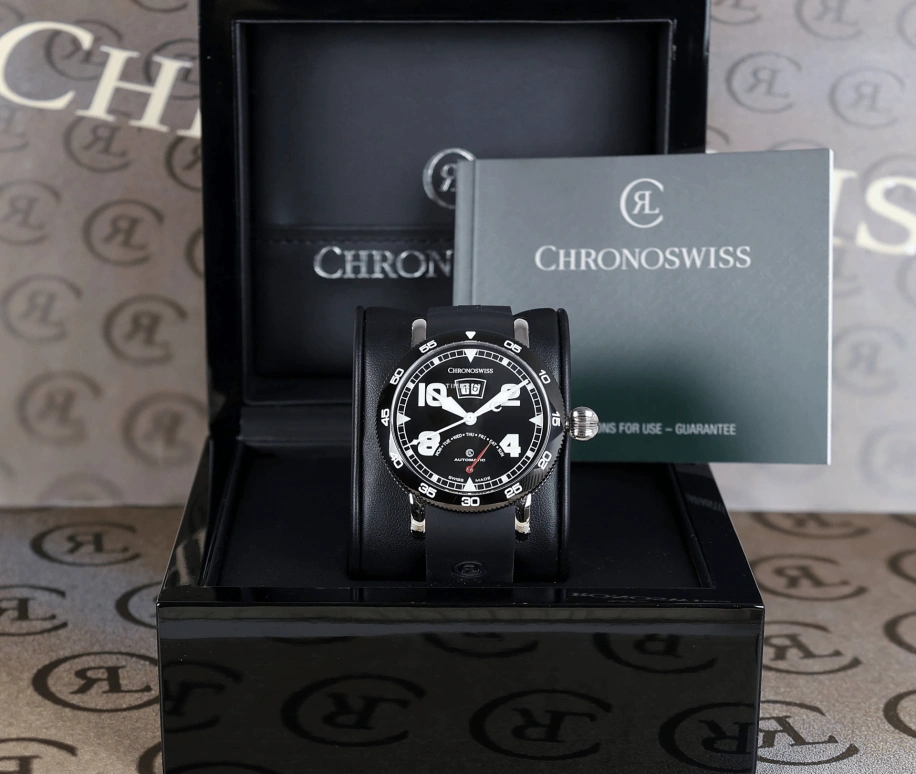 瑞宝,Timemaster 44毫米,44毫米,精钢,黑色,自动上弦,星期历,大日历,逆跳,CH,CH-8143B-BK