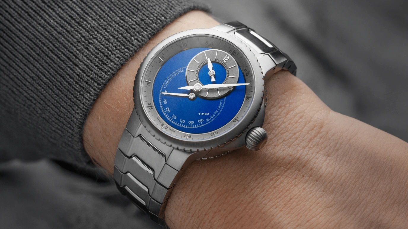 Chronoswiss,Pulse 41mm,41mm,Titanium,Blue,Silver,Automatic,Retrograde,55hours,CH,CH-6823T-BLSI