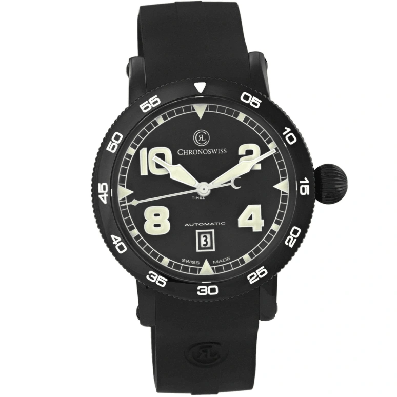 瑞宝,Timemaster 44毫米,44毫米,精钢,黑色,自动上弦,日历,42小时,CH,CH-8645