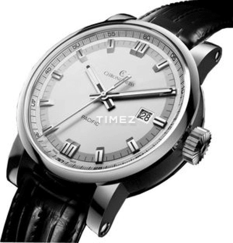 Chronoswiss,Pacific 43mm,43mm,Stainless Steel,Silver White,Automatic,Day,42hours,CH 2883 B si