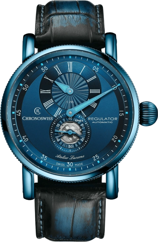 Chronoswiss,Classic 41mm,41mm,Stainless Steel,Blue,Automatic,42hours,In-house Caliber,CH,CH-8776-BL