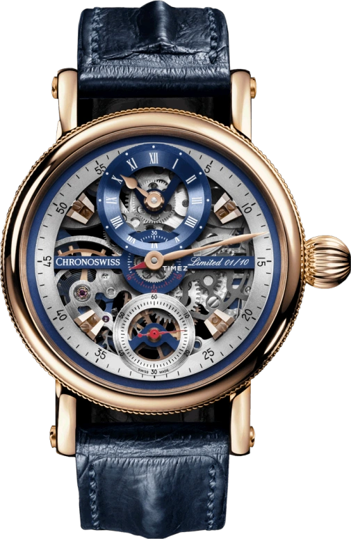 Chronoswiss,Flying 44mm,44mm,Rose Gold,Skeleton,Handwound,46hours,CH,CH-6721RS-BLSIB