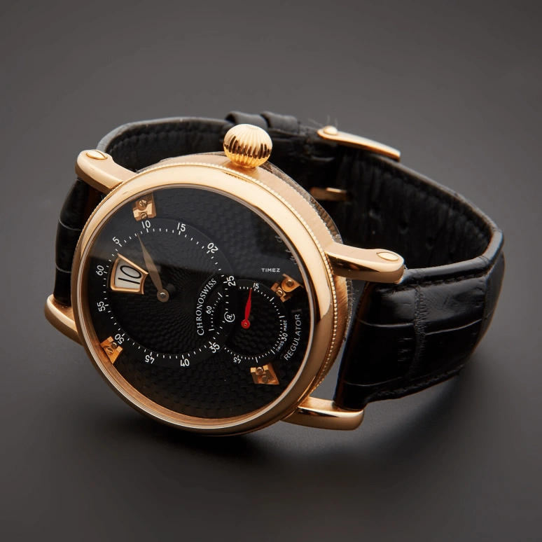 Chronoswiss,Heritage 40mm,40mm,Rose Gold,Black,Automatic,42hours,In-house Caliber,CH,CH-8321R-BKBK