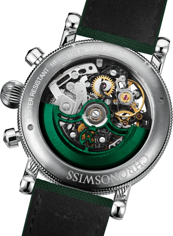 Chronoswiss,Sirius 41mm,41mm,Titanium,Green,Automatic,Chronograph,Day,CH,CH-7543T.1S-DGR