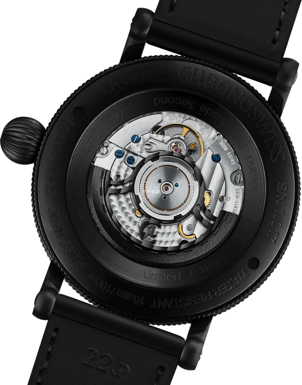 Chronoswiss,Open Gear 44mm,44mm,Stainless Steel,Black,Automatic,Retrograde,42hours,CH,CH-6925M-BKBK