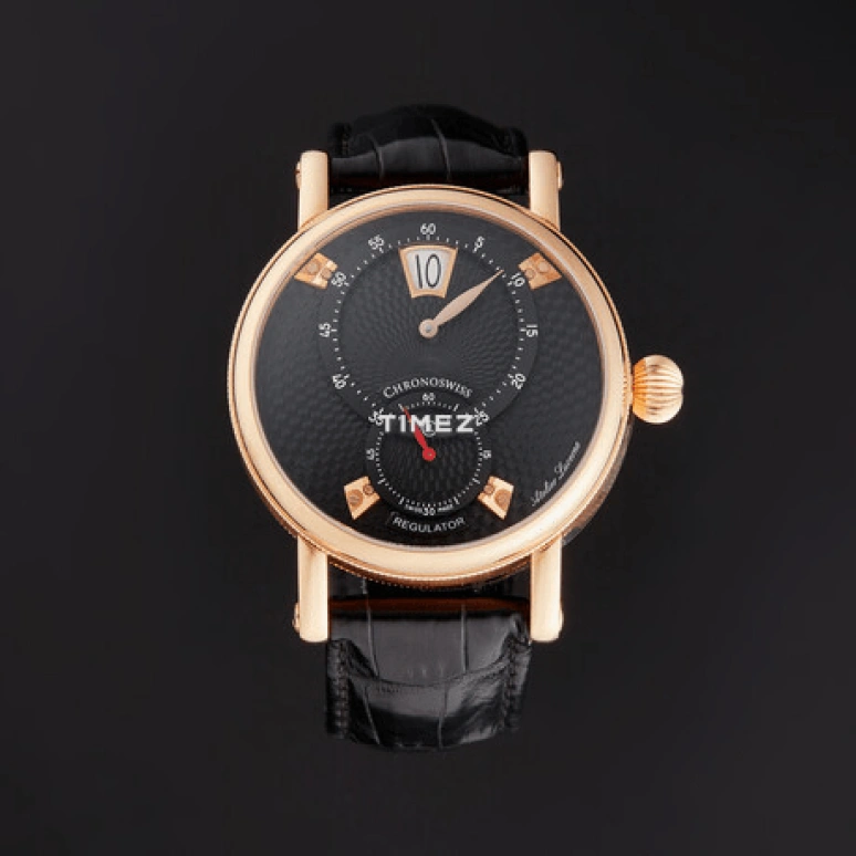 Chronoswiss,Heritage 40mm,40mm,Rose Gold,Black,Automatic,42hours,In-house Caliber,CH,CH-8321R-BKBK