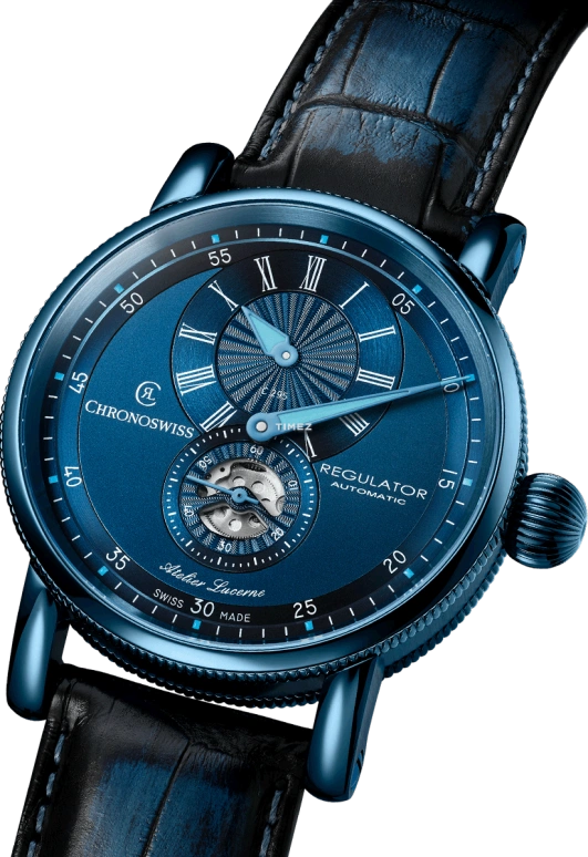 Chronoswiss,Classic 41mm,41mm,Stainless Steel,Blue,Automatic,42hours,In-house Caliber,CH,CH-8776-BL