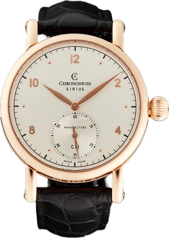 Chronoswiss,Sirius 40mm,40mm,Rose Gold,White,Handwound,46hours,In-house Caliber,CH,CH-1021R