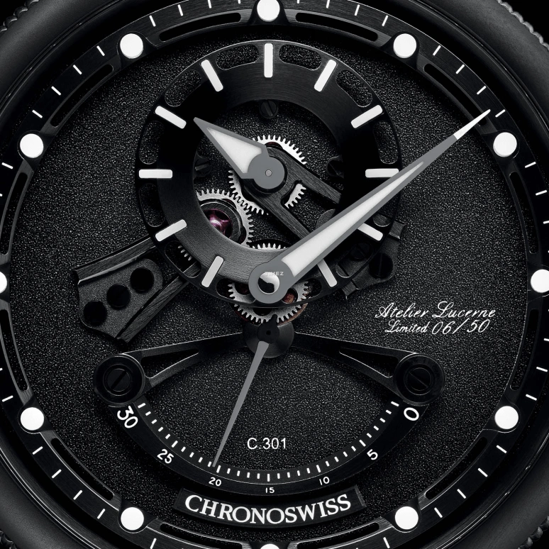 Chronoswiss,Open Gear 44mm,44mm,Stainless Steel,Black,Automatic,Retrograde,42hours,CH,CH-6925M-BKBK