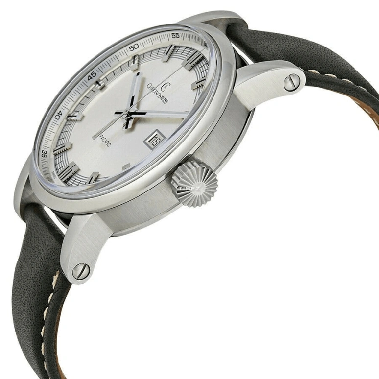 Chronoswiss,Pacific 43mm,43mm,Stainless Steel,Silver White,Automatic,Day,42hours,CH 2883 B si