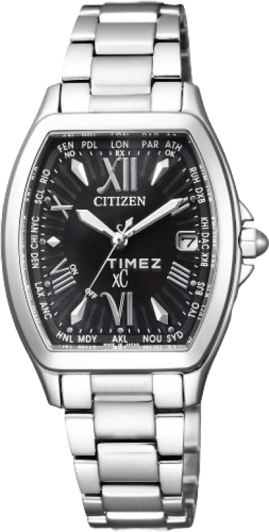 西铁城,XC 27.80毫米,27.80毫米,精钢,黑色,石英,EC1100,EC1100-56E