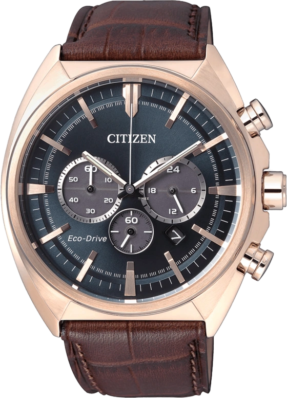 Citizen,Eco-Drive 45mm,45mm,Stainless Steel,Rose Gold,Green,Hardlex,Crystal Glass,Rose Gold,CA4283,CA4283-04L