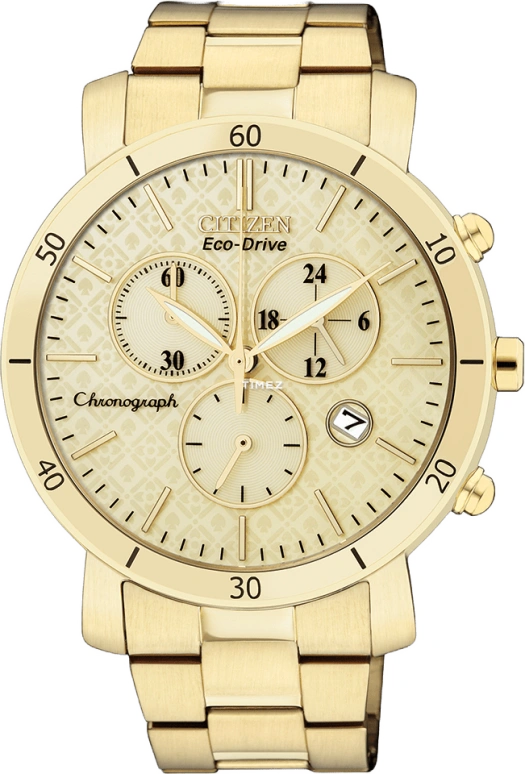 Citizen,Eco-Drive 41mm,41mm,Stainless Steel,Gold,Sapphire,Crystal Glass,FB1342,FB1342-56P