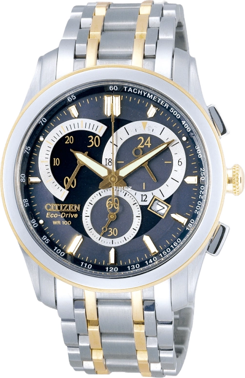 Citizen,Eco-Drive 40mm,40mm,Stainless Steel,Black,Quartz,In-house Caliber,Sapphire,AT1005,AT1005-56L