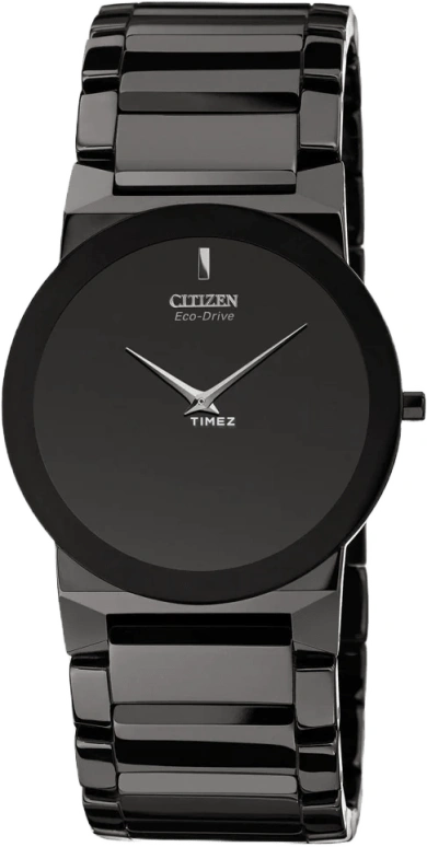 Citizen,Eco-Drive 39mm,39mm,Stainless Steel,Black,Quartz,Sapphire,Crystal Glass,Round,AR3055,AR3055-59E
