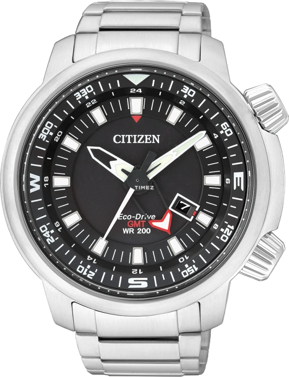 Citizen,Eco-Drive 49mm,49mm,Stainless Steel,Black,Crystal Glass,BJ7081,BJ7081-51E