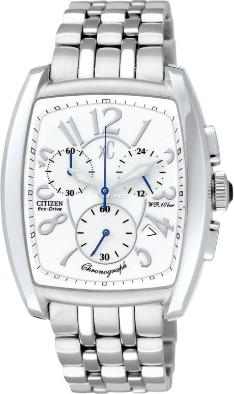 Citizen,Eco-Drive 36mm,36mm,Stainless Steel,White,Crystal Glass,FA2060,FA2060-59A