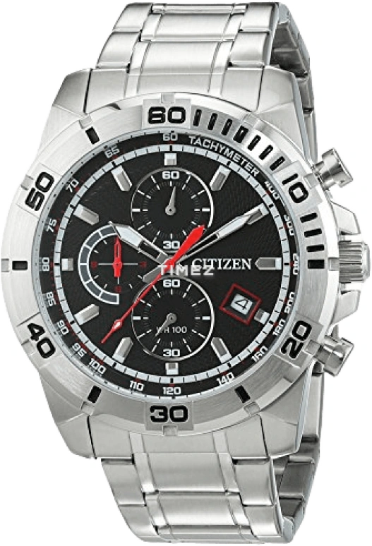 Citizen,Quartz 43mm,43mm,Stainless Steel,Black,Quartz,AN3490,AN3490-55E