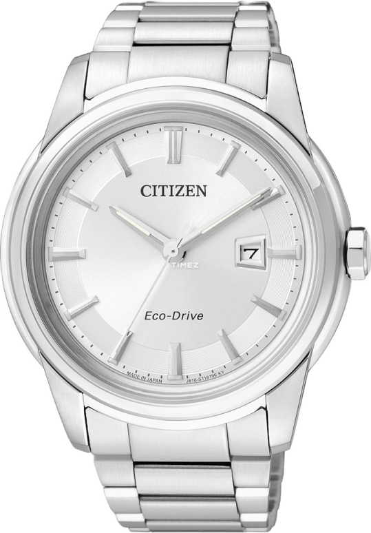 Citizen,Eco-Drive 43mm,43mm,Stainless Steel,White,Sapphire,Crystal Glass,AW1120,AW1120-59A