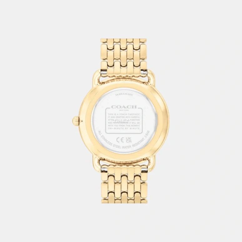 蔻驰,Elliot 36毫米,36毫米,精钢,白色,石英,矿物水晶,圆形,14504517