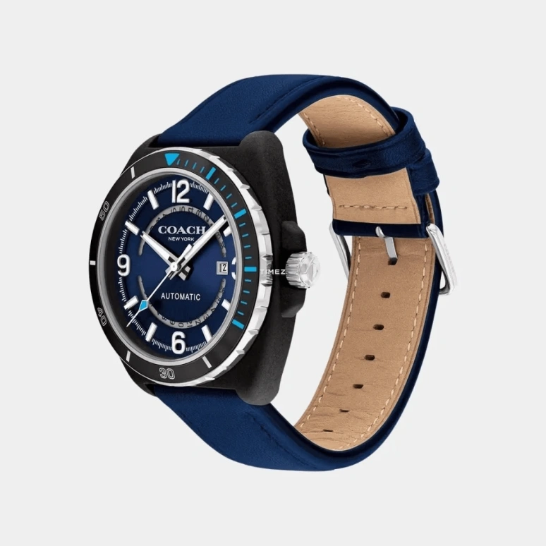 蔻驰,Charter 44.50毫米,44.50毫米,精钢,蓝色,自动上弦,日历,矿物水晶,14602736