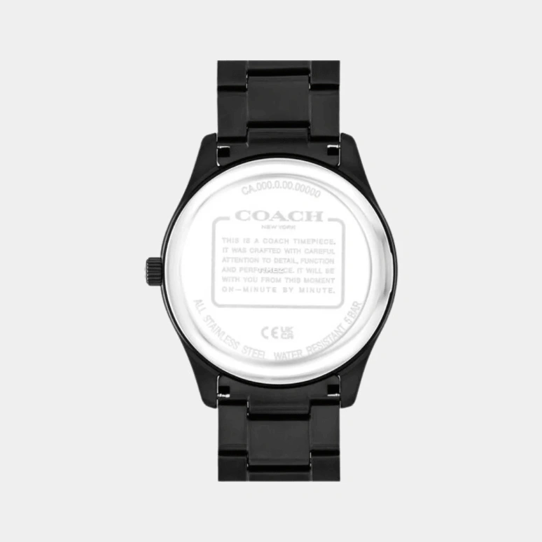 蔻驰,Oliver 41毫米,41毫米,精钢,黑色,石英,日历,圆形,14602754